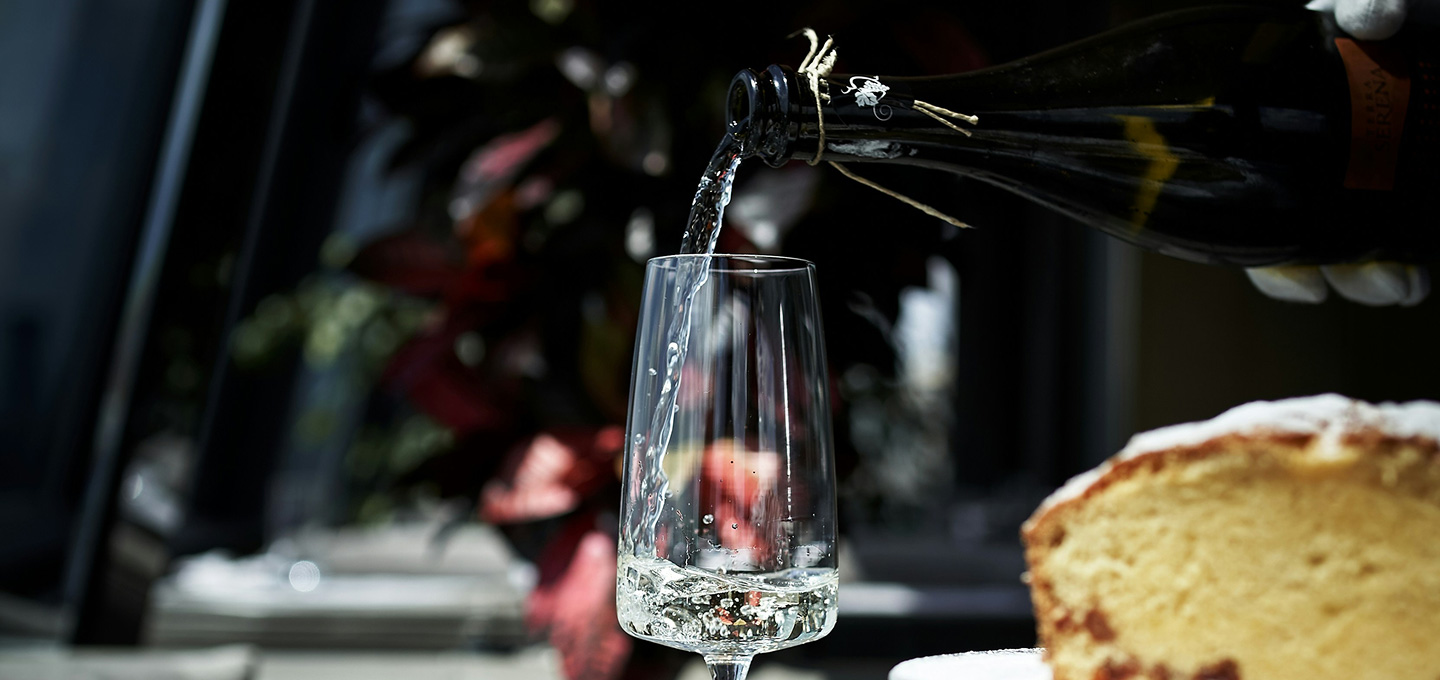 Fine dining and champagne